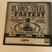 Blades Of Steel Tv Guide Print Ad Philadelphia Flyers Vs Detroit Red Wings Tpa16 - £4.43 GBP