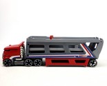 Mattel Hot Wheels V2353 Haul &amp; Race Rig Semi Truck Car Carrier Toy 15&quot; - $17.81