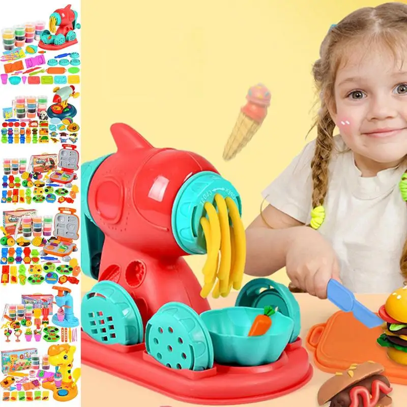 De mold modeling tool ice cream color clay noodle machine colorful plasticine kids play thumb200