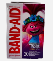 Band-Aid Adhesive Bandages, Trolls World Tour, Assorted Sizes, 20 Count - £11.06 GBP
