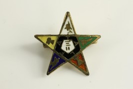 Vintage Costume Jewelry Service Fraternal Organization Eastern Star Pin ... - $18.69