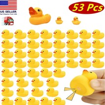 53 Pcs Of Rubber Ducky Float Duck Baby Bath Toy, Shower, Bath, Birthday Party - £12.37 GBP