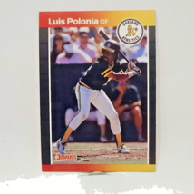 1989 Donruss #386 Luis Polonia Oakland Athletics Baseball Card - $1.29