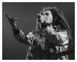 Bob Marley Singer Jamaican Singer &amp; Cultural Icon 8X10 Photo Reprint - £6.77 GBP