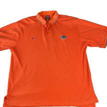 Florida Gators Nike Dri-Fit Polo Men&#39;s Large Short Sleeve Shirt Orange F... - $7.91
