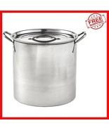 Versatile 16-Quart Stock Pot in Stainless Steel - Lid Included for Flavo... - $789.10 MXN