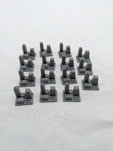 Lot Of (15) Plastic Grey City Board Game Pieces 3/4&quot; - £15.65 GBP