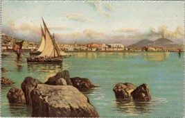 NAPOLI Panorama presi da Margellina by Carelli Postcard Z19 - £5.19 GBP