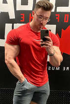 Men&#39;s Plus Size Letter Round Neck Short Sleeve T-Shirt - $30.49