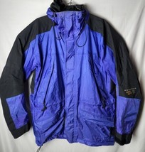Mountain Hard Wear Men L Blue  Full Zip Parka Windbreaker Winter  Sports Jacket - £61.54 GBP