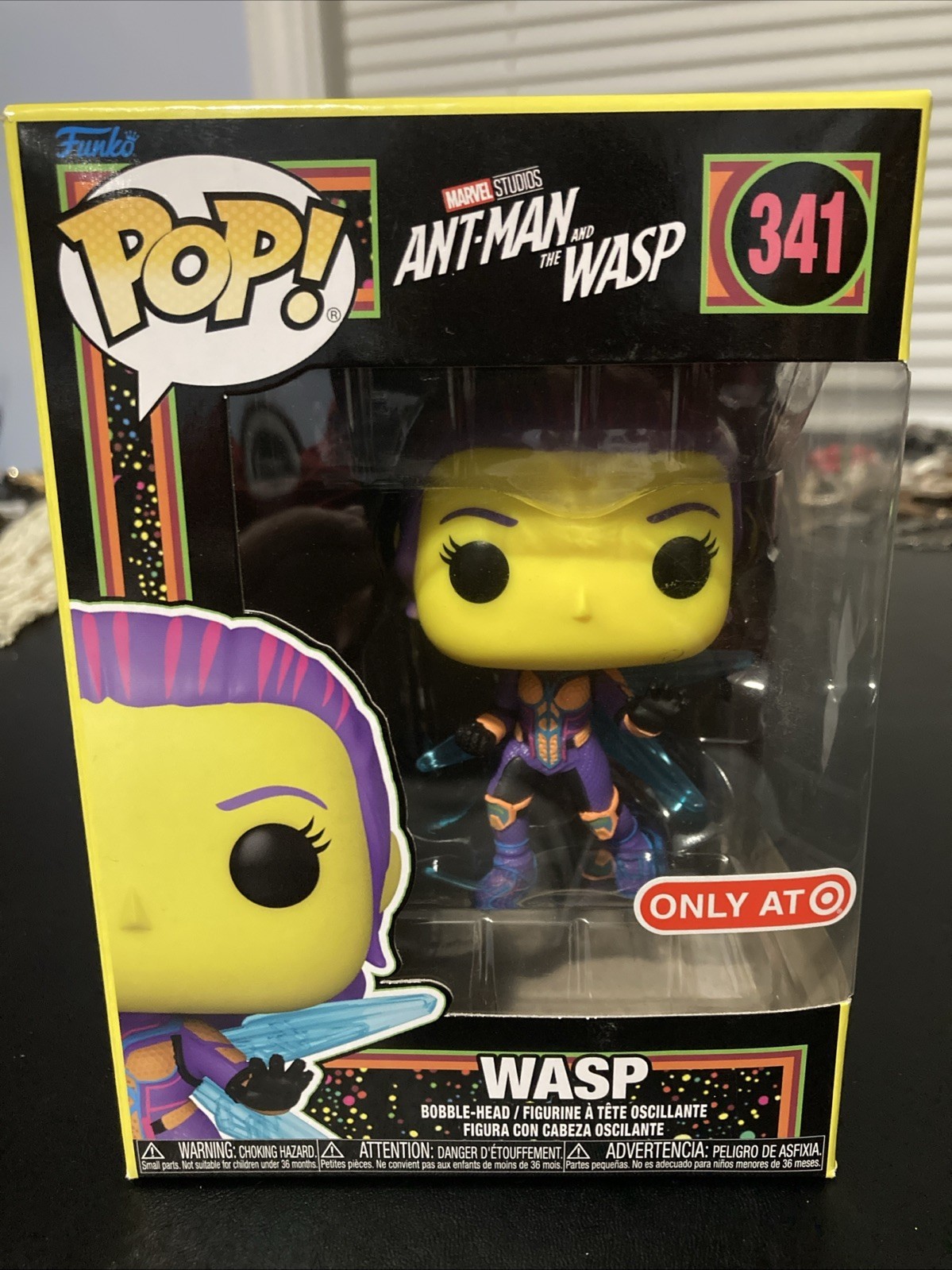 Funko POP! Ant-Man and the Wasp: Wasp #341 [Blacklight] Target Exclusive... - £6.96 GBP