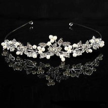 New Bridal Princess Crown Headband Crystal Tiaras and Crowns HairBand Rhinestone - £7.98 GBP