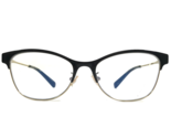 Coach Eyeglasses Frames HC5111 9346SB Light Gold Black Cat Eye 53-17-140 - $46.39