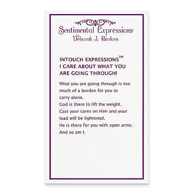 Sentimental Expressions Silver  I Care About What You Are Going Through 18 Neckl Item image 8