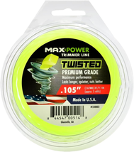 Maxpower 338803 Premium Twisted Trimmer Line .105-Inch Twisted Trimmer L... - £7.83 GBP