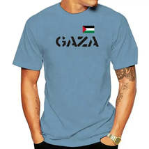 AAP- Fashion ladies T-shirt-Gaza-with flag print-White-s to XL - Palestine - £19.73 GBP