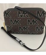 Michael Kors Jet Set Large EW Monogram Crossbody Shoulder Bag Brown/Blac... - $174.63 CAD