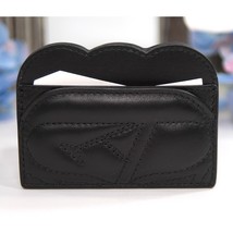 Alexander McQueen Black Quilted Nappa Leather Logo Card Case Holder NWT - £166.14 GBP