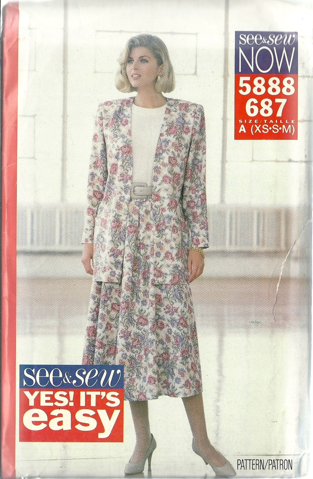 Primary image for See And Sew Sewing Pattern 5888 687 Misses Jacket Skirt Top 6 8 10 12 14 New