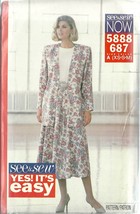 See And Sew Sewing Pattern 5888 687 Misses Jacket Skirt Top 6 8 10 12 14 New - $9.99