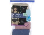 Hanes Just My Size Women&#39;s Ribbed Cotton Brief Underwear 6-Pack Size 10 NEW - £12.46 GBP