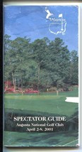 Masters Golf Tournament Spectator Guide PGA 4/2/2001-golf history-schedule-G - £27.13 GBP