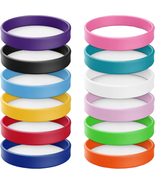 12 Wholesale Rubber Silicone Bracelets Solid Color Silicone Wristbands C... - $10.66