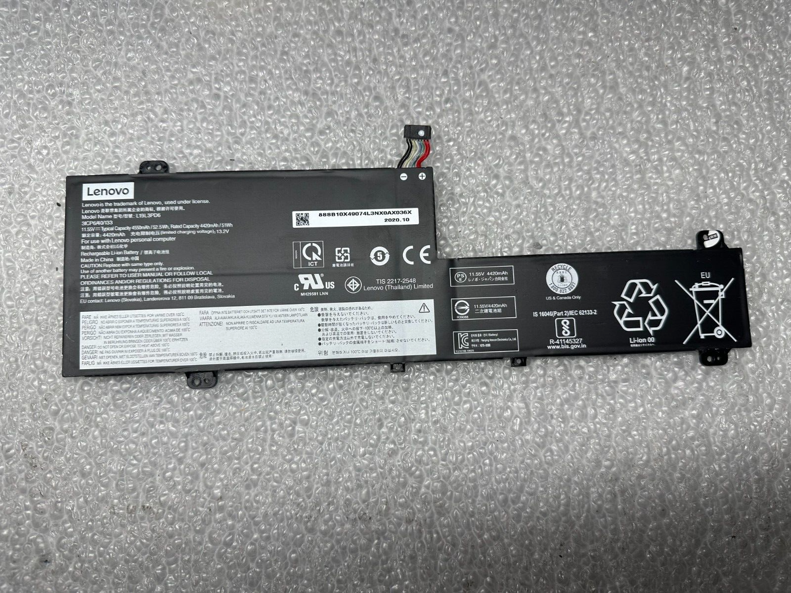 Lenovo Ideapad Flex 5-15IIL05 genuine original battery L19L3PD6 - $8.93