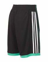 Adidas Little Boys Next Speed Shorts Black/Green Husky 7 New W Tag - £20.44 GBP