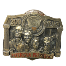 VTG American Presidency 200 Years Mount Rushmore Belt Buckle Bicentennial - £27.14 GBP