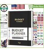 Comprehensive Monthly Budget Book with Full-Page Calendars &amp; Stickers, 2... - $26.56 CAD