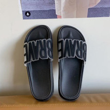 Transparent PVC Thickened Letter Sandals Slides White Slippers Summer Open Toe B - £19.51 GBP