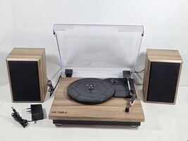Victrola Montauk VM135 3 Speed Bluetooth Turntable Record Player Walnut ... - $88.11