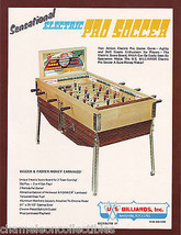 Electric Pro Soccer Foosball Arcade Game Flyer Vintage Original Promo 8.... - £13.06 GBP