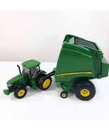 ERTL JOHN DEERE 569 Premium Round Baler &amp; 7830 farm toy tractor Diecast ... - $55.00