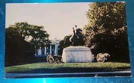 Vintage Unused NOS Postcard White Horse Lafayette Park Andrew Jackson St... - $4.99