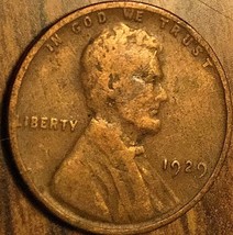 1929 Usa Lincoln Wheat Small Cent Penny - £1.44 GBP