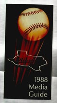 BASEBALL:  1988 TEXAS RANGERS  Baseball MLB Media GUIDE  EX+++ - £6.76 GBP