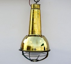 Lampada a sospensione navigazione in rame vintage da recupero marittimo - $185.63