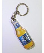 BLUE ICE Beer Bottle Shaped Double Sided Acrylic Keychain Key Ring - 90s... - $13.90