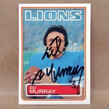 1983 Topps #68 Ed Murray Detroit Lions SIGNED AUTO Football Card - £3.89 GBP