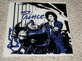 Prince Graphic Art Motorcycle Pic On Glass Pane Vintage - £195.45 GBP