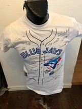 1991-1992 MLB Baseball T-Shirt Toronto Blue Jays Team Facsimile Signed S... - £10.21 GBP