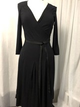 Ann Taylor Loft Women&#39;s Dress Black Size 2 - £22.17 GBP