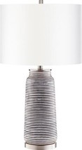 Table Lamp CYAN DESIGN BILBAO Transitional 1-Light Satin Nickel Silver Iron - £581.01 GBP