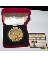 collectors commerative coin/medallion sports {dan marino} - £13.37 GBP