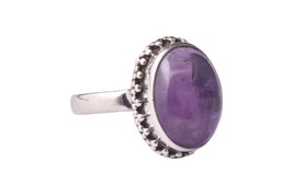 925 Sterling Silver Natural Amethyst Gemstone Women Wedding Party Amazing Ring - £26.18 GBP