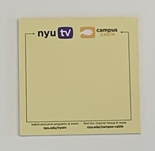 NYU TV Campus-Cable Sticky Note Pads 25 counts New York University TV - $7.99