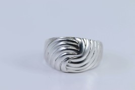 Vintage Sterling Silver Wave Ring Size 6.5 - £47.79 GBP