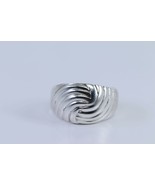 Vintage Sterling Silver Wave Ring Size 6.5 - £47.79 GBP